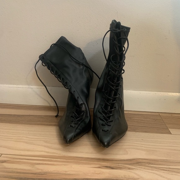 SCHUTZ | Shoes | Schutz Tennie
Elegant Black Laceup Ankle Bootie - Picture 7 of 10